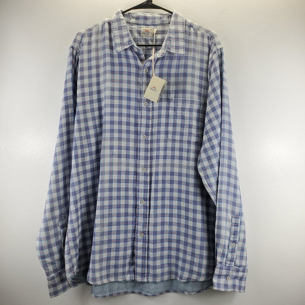 NWT Faherty Long Sleeve Button Down Shirt